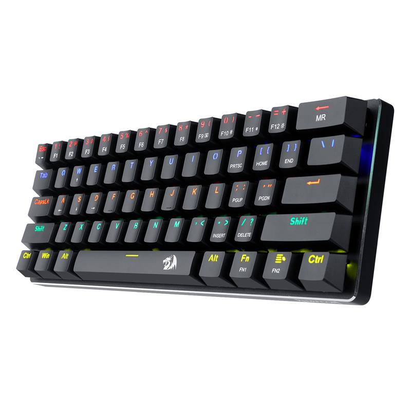 Redragon K613 Jax Mechanical Gaming Keyboard with 61 keys and detachable cable [K613] Blue Switch(Open Box)