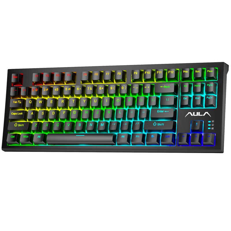 AULA F3032 TKL Black Mechanical Gaming Keyboard Red Switch