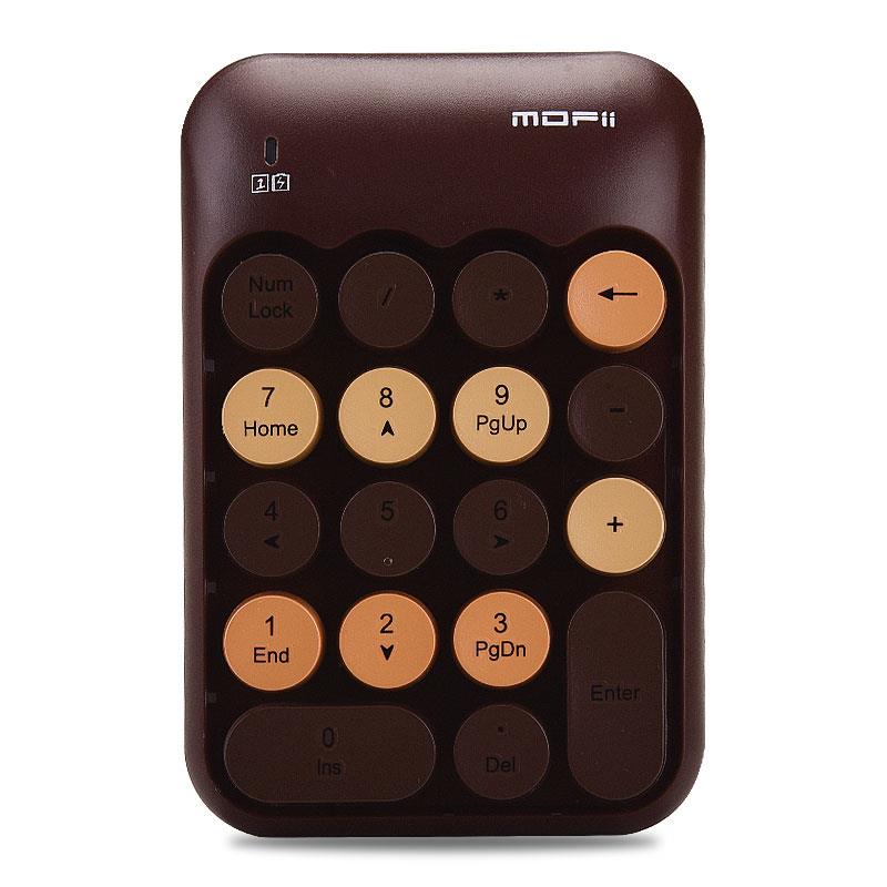 MOFii X910 2.4G Wireless Office Number Pad Brown(Open Box)