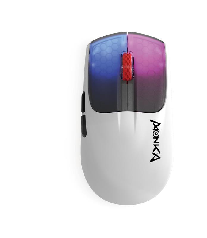 Marvo Monka G966W Lightweight Wireless/Bluetooth Tri-Mode RGB Gaming Mouse 10000 DPI 54G