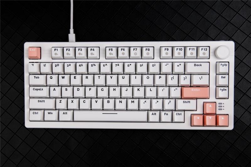 DAREU EK75-W Wired Rainbow Backlight Mechanical Keyboard