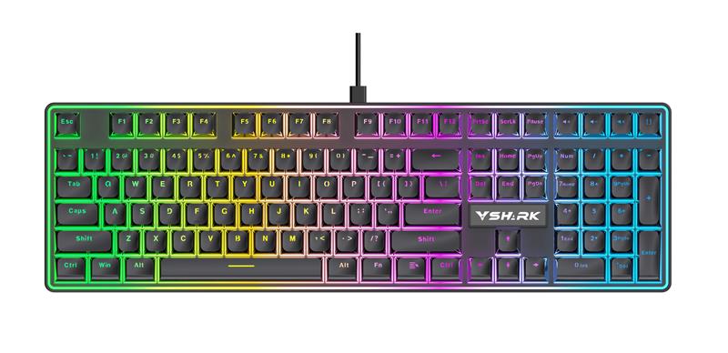 iCAN 104 Key Wired Rainbow Membrane Gaming Keyboard