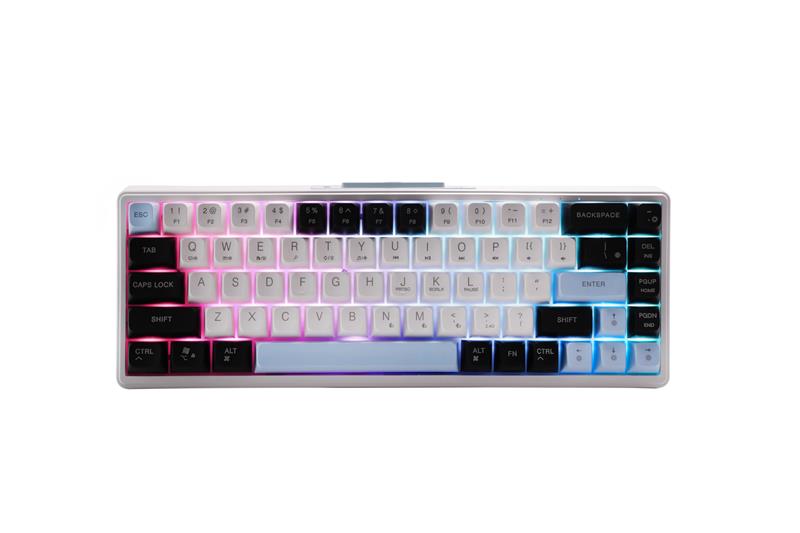 Clavier de jeu sans fil tri-mode RGB iCAN 68 touches avec interrupteur tactile