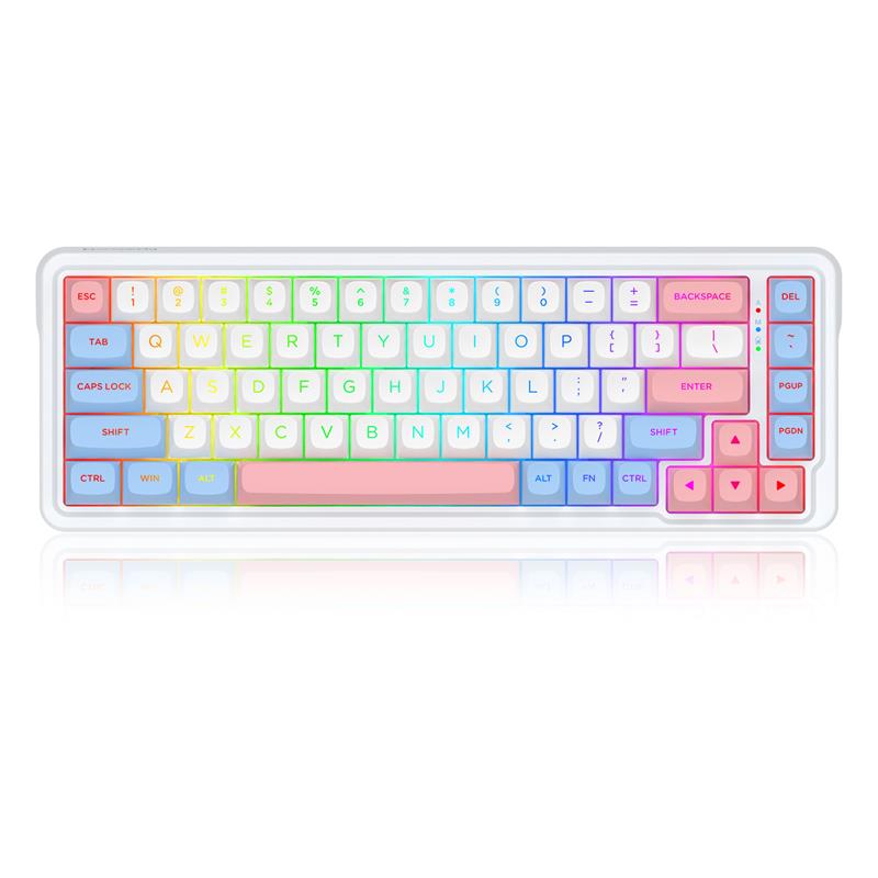 Clavier de jeu mécanique Redragon K709 Tri Mode 65 % RVB