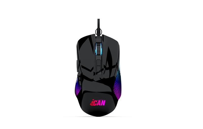 iCAN GM1105 Wired RGB Black Optical Gaming Mouse