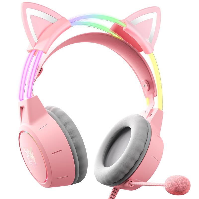 Onikuma X15 Cat Ear Pink Gaming Headset Canada Computers & Electronics