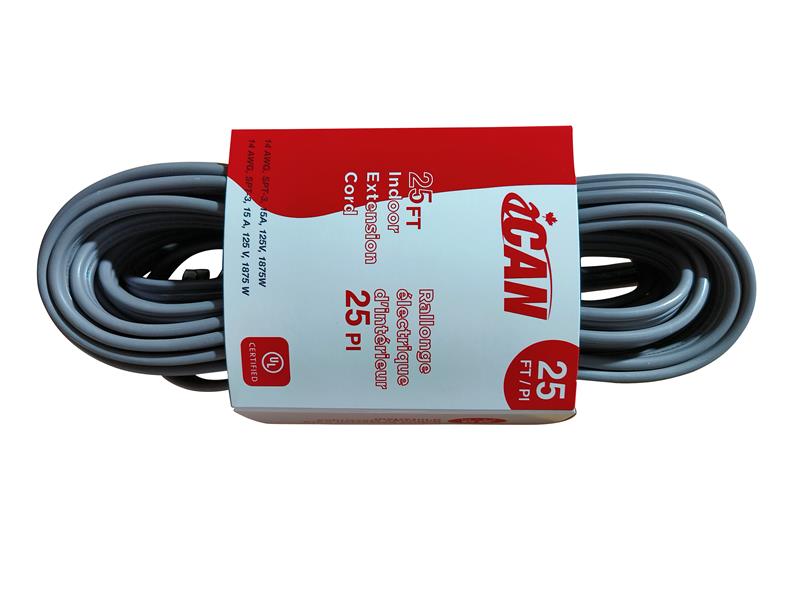 iCAN 25ft (7.6m) Indoor Extension Cord