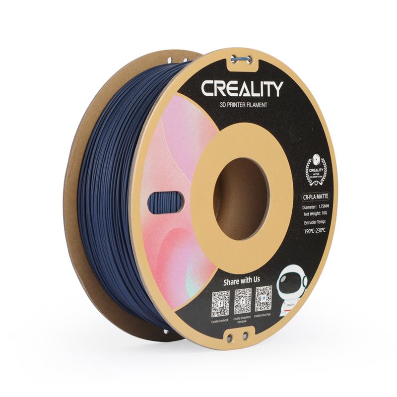 Creality CR-PLA Matte Filament for FDM 3D Printer,1.0Kg 1.75mm, Navy Blue.