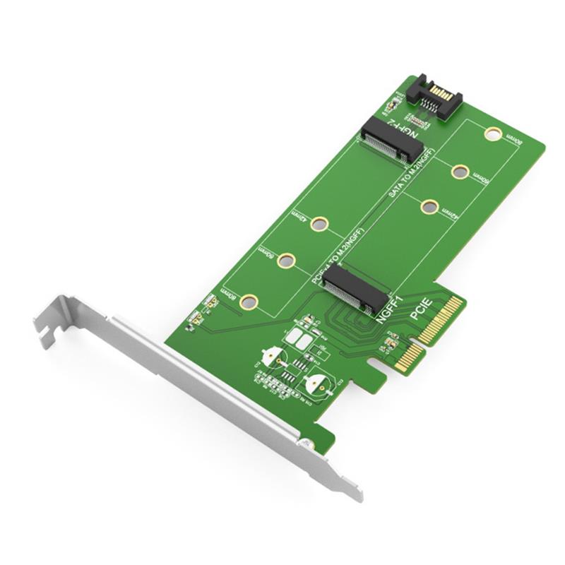 Maiwo PCI-Express Card, PCIE TO M.2 PCIe SSD & M.2 SATA SSD(Open Box)