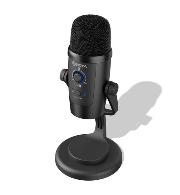 BOYA BY-PM500W Microphone USB bi-fonction filaire /sans fil, noir