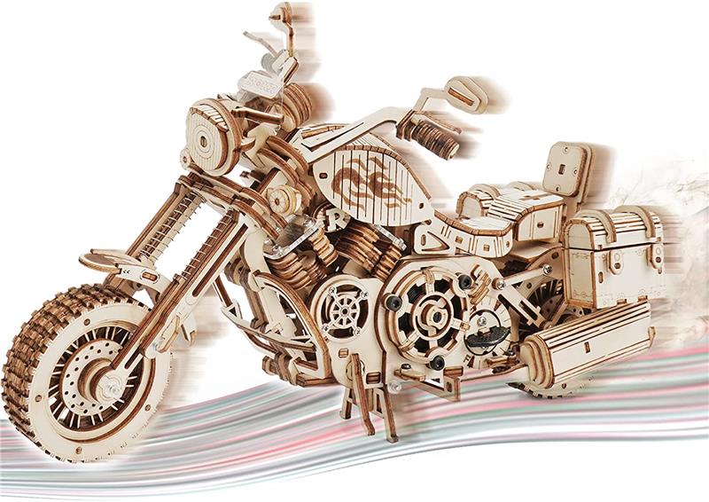 ROKR 3D Wooden Puzzle,Cruiser Motorcycle,DIY Enthusiasts