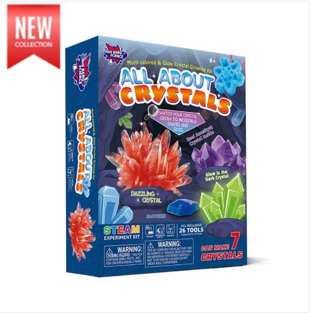 BIG BANG SCIENCE Multi-Coloured Glow Crystal Glowing Kit | STEM (STEAM