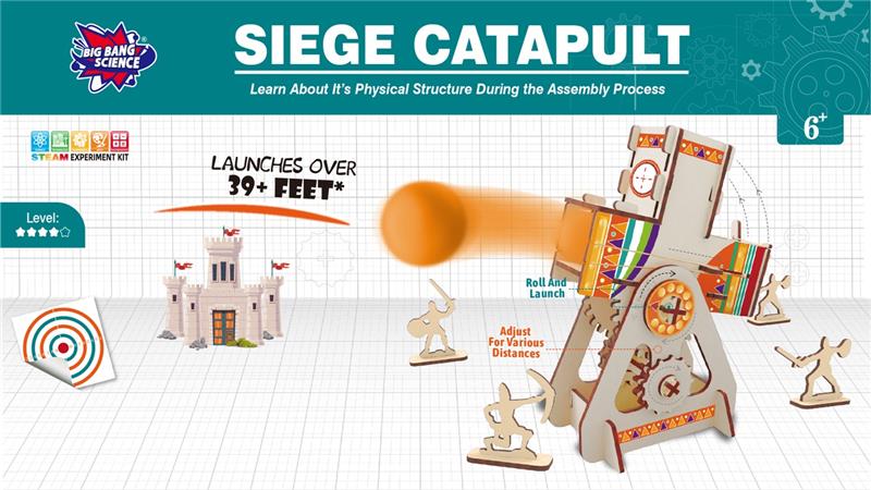 BIG BANG SCIENCE Siege Catapult | STEM (STEAM) Experiment Kit