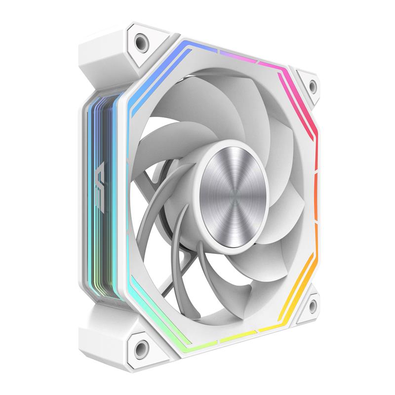 DarkFlash INF34R A-RGB Ventilateur de refroidissement, Flux d'air inversé, 1 Paquet, Blanc(Open Box)