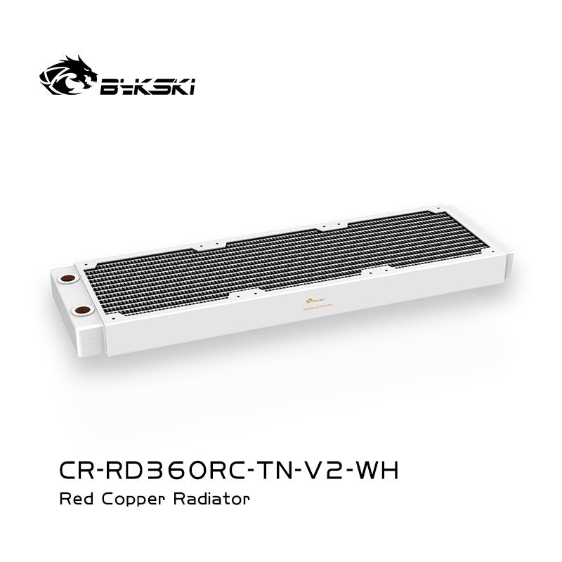 Radiateur Bykski série RC 360 mm x 30 mm, 120 mm x 3, triple ventilateur, blanc