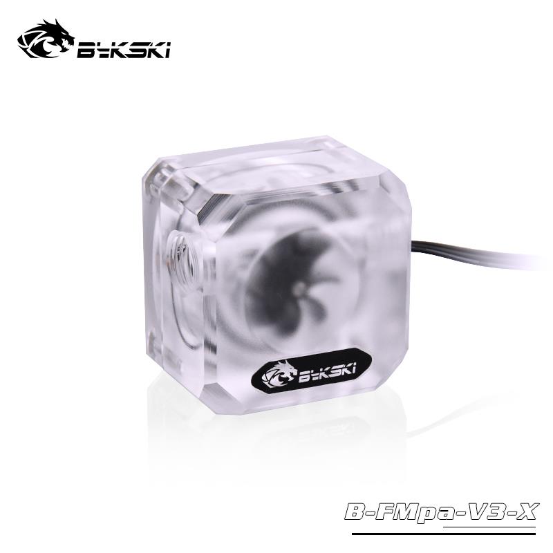 Indicateur de débit Bykski à 3 voies – Givré avec RVB adressable 5 V (RBW)(Open Box)