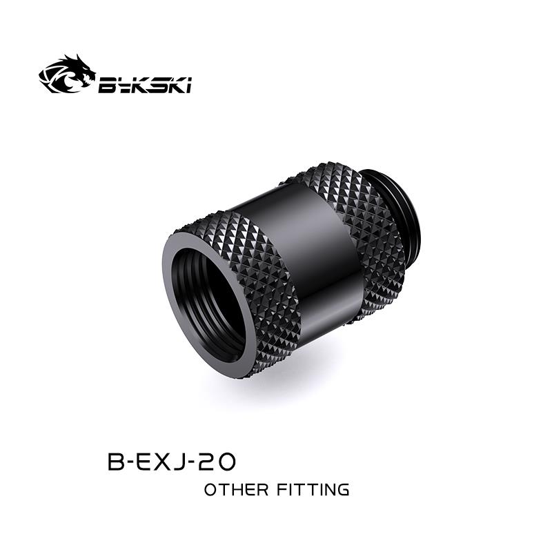 Bykski G 1/4in. Male/Female Extension Coupler - 20mm ( B-EXJ-20-BK)