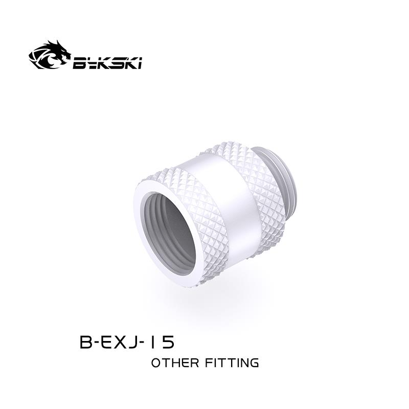 Bykski G 1/4po. Coupleur d’extension mâle/femelle - 15mm (B-EXJ-15-W)