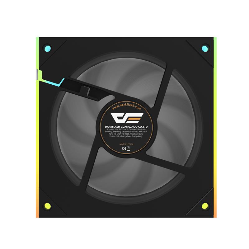 DarkFlash 120 mm Régulier Ventilateur  Noir