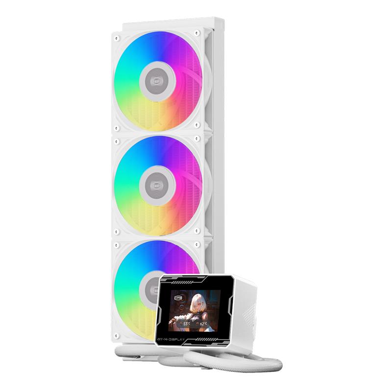 PCCOOLER CPS GT360M ARGB Display AIO CPU Liquid Cooler, 300W TDP