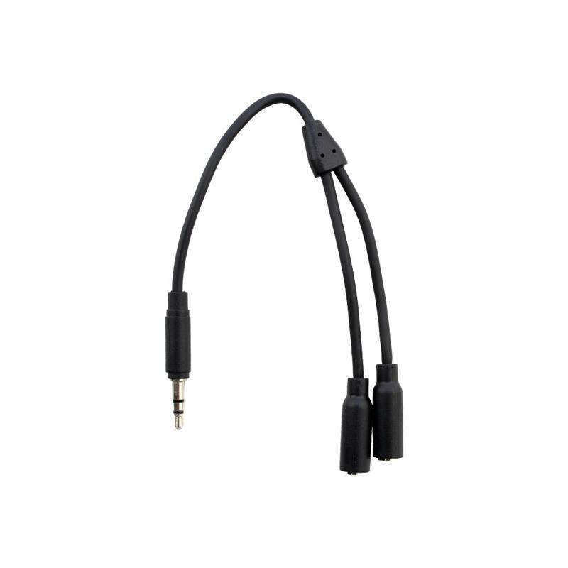 iCAN PC 3.5mm 28AWG Stereo Audio Splitting Y Cable, 1 Male to 2 Female