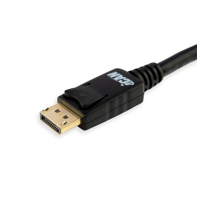 iCAN 28AWG DisplayPort 1.2 Cable, Male to Male, 3FT, Black