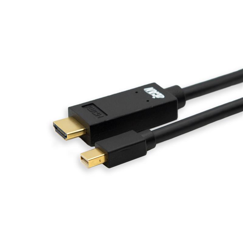 iCAN Mini DisplayPort (M) to HDMI (M) 4K@30Hz UHD Cable, Gold, 10ft(Open Box)