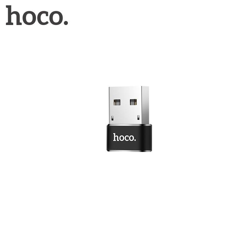 HOCO Type C to USB Adapter, Black(Open Box)