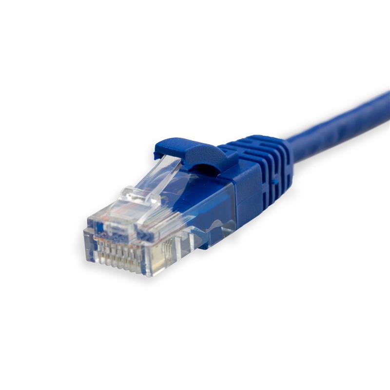 iCAN Super Slim Premium CAT6 LAN Patch Cable, High Speed 1Gbps 250MHz, with Strand-relief Blue Boots, 28AWG, 25FT