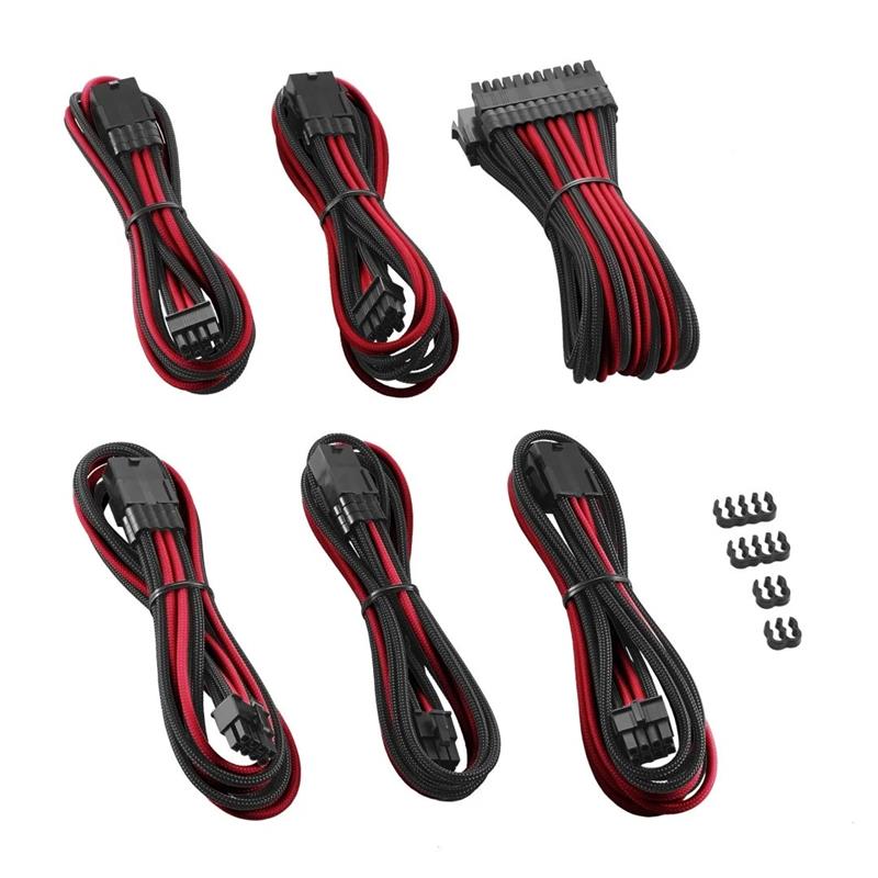 CableMod PRO ModMesh Cable Extension Kit - BLACK / RED