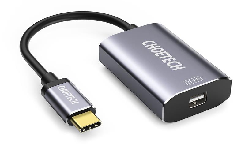 Choetech USB C To Mini DisplayPort Adapter (4K@60Hz) With 60W Power Delivery(Open Box)