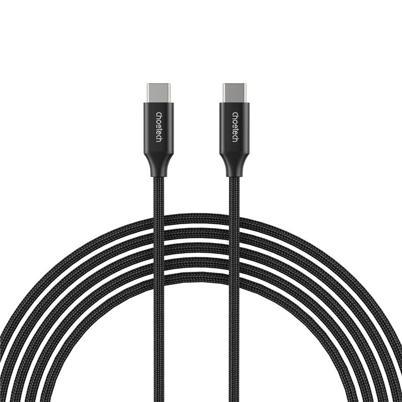 CHOETECH 6.6ft USB-C to USB-C 3.1 GEN 2 Cable, 100W(20V/5A), 10 Gbps(Open Box)