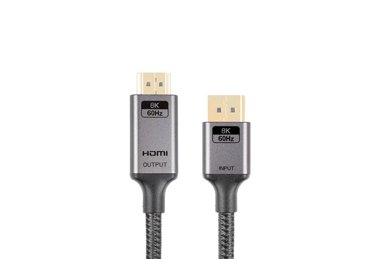 iCAN DisplayPort  to HDMI Cable, Male to Male, 8K@60Hz, 6FT