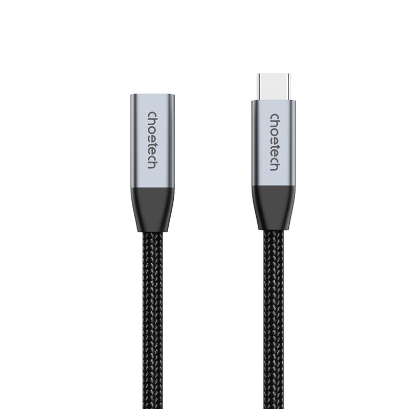 Choetech 100W Type-C female to Type-C male extension cable, 2m (6.6ft)