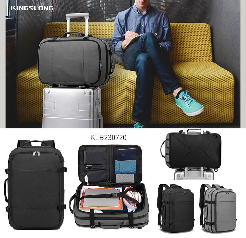 Sac à dos KINGSLONG pour ordinateur portable 17,3 pouces avec port de chargement USB