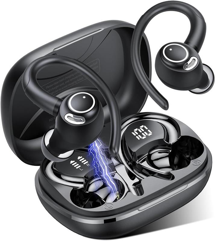 Écouteurs sans fil iCAN MD033-BK avec micro antibruit