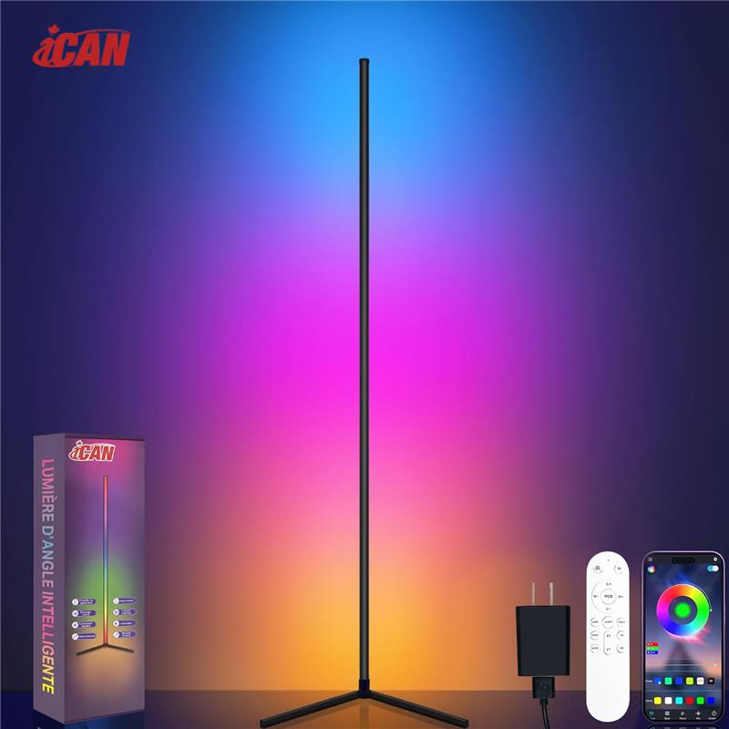 iCAN Smart Corner Floor Lamp,Voice control,Remote Control.