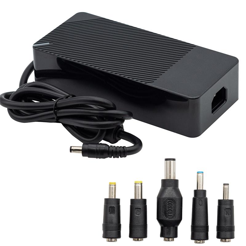 iCAN 180W Universal Gaming Notebook Adapter, 5 DC Tips