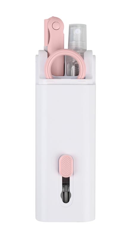Ensemble de brosses de nettoyage pour clavier iCAN K7 7 en 1, rose.