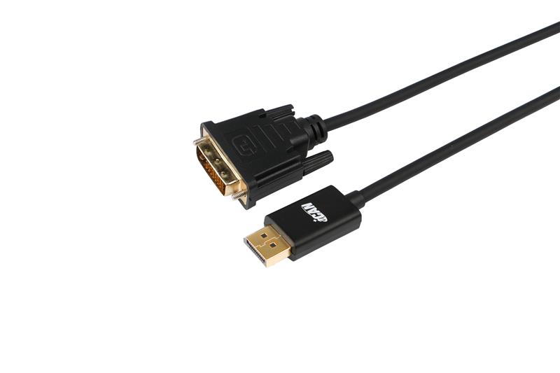 iCAN DisplayPort to DVI (DVI-D) Cable, 6FT, Black
