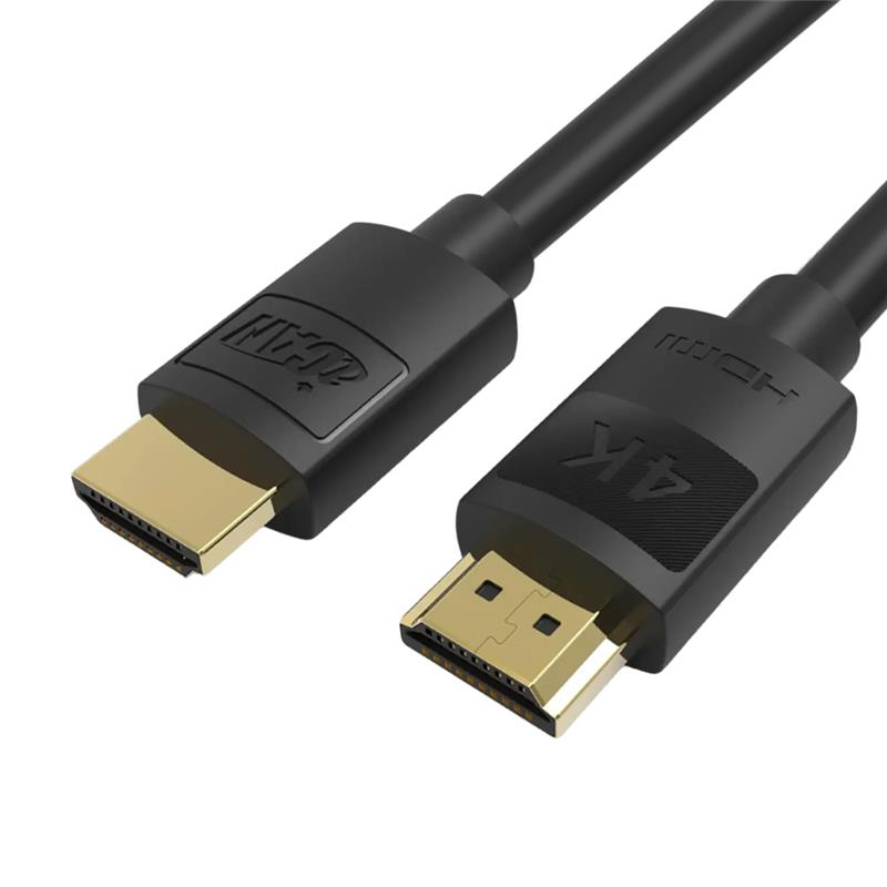 Câble HDMI 2.0 iCAN, 4K à 60 Hz, mâle vers mâle, plaqué or, 90 cm, noir