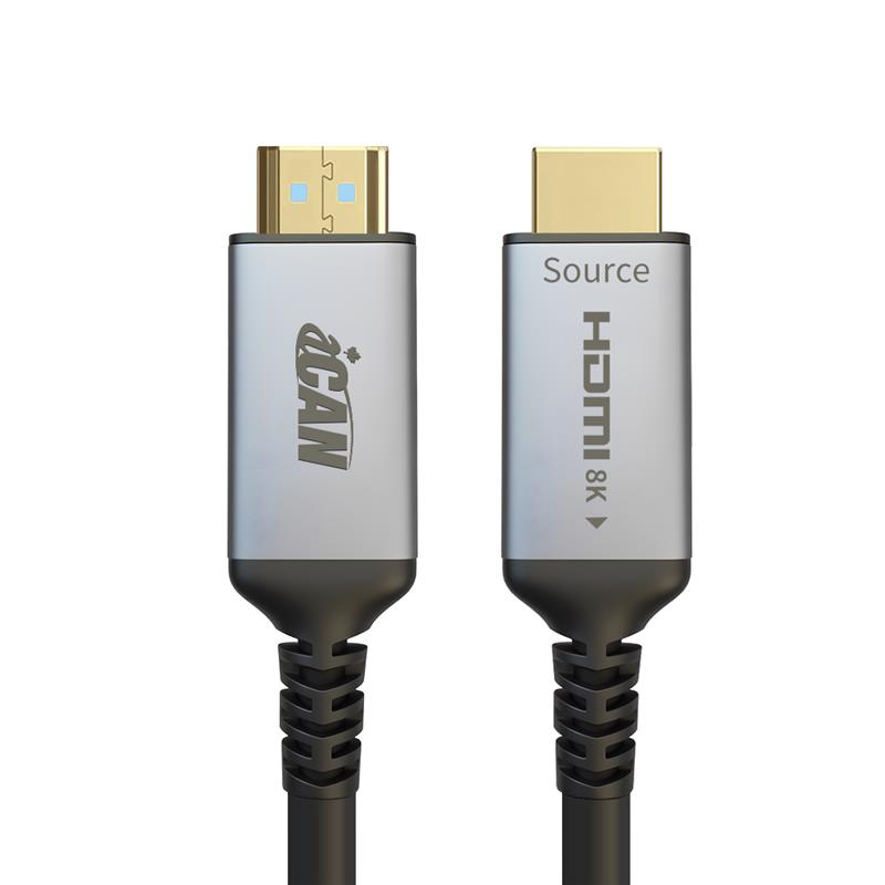 Câble HDMI 2.1 AOC iCAN, 8K à 60 Hz, mâle vers mâle, plaqué or, 15 m(Open Box)