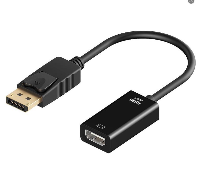 Adaptateur iCAN DisplayPort vers HDMI, mâle vers femelle, plaqué or,
