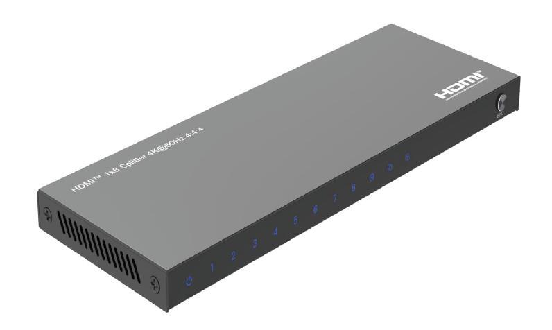 iCAN Premium HDMI Splitter, 1 In 8 Out, 4K@60Hz