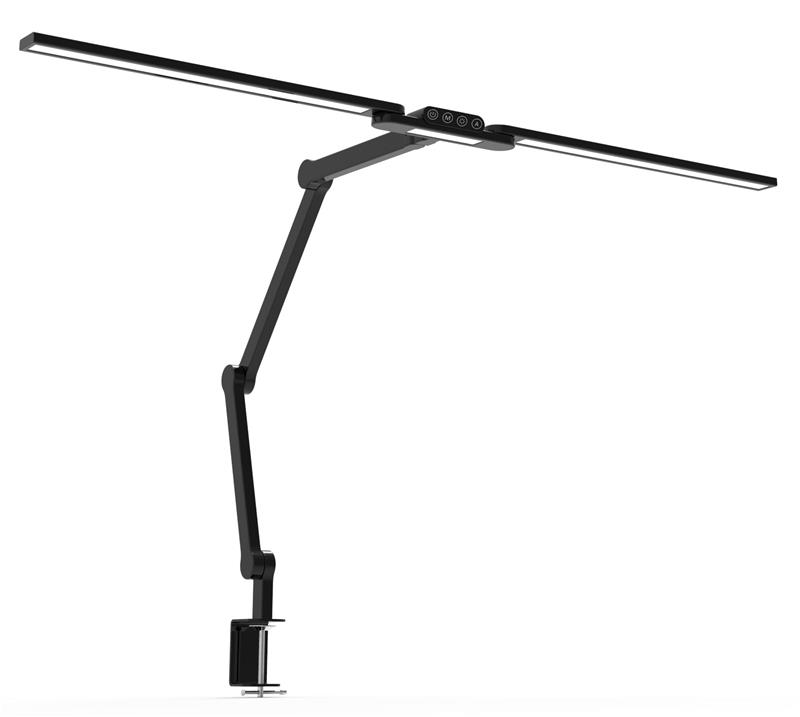 iCAN LED Clamp Desk Lamp for Home and Office, Dimmable.
