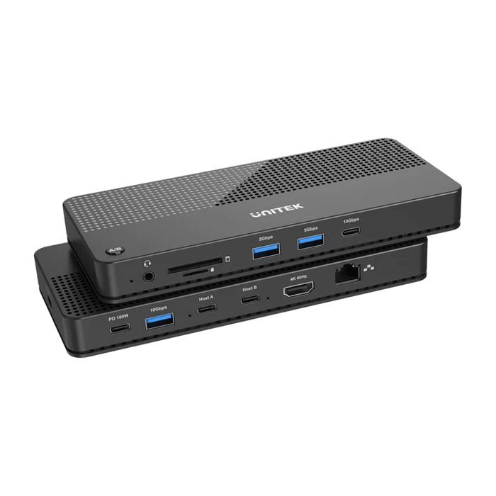 UNITEK 10-in-2 USB-C 10Gbps 4K KVM Docking Station