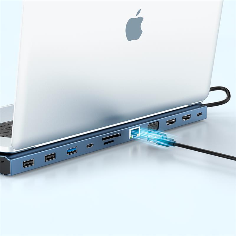 iCAN 12in1 TypeC 4K Triple Monitors Docking Station Canada