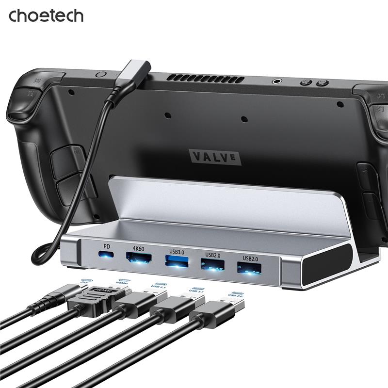 Choetech 5-in-1 Steam Deck 4K Docking Station for ROG Ally and Switch