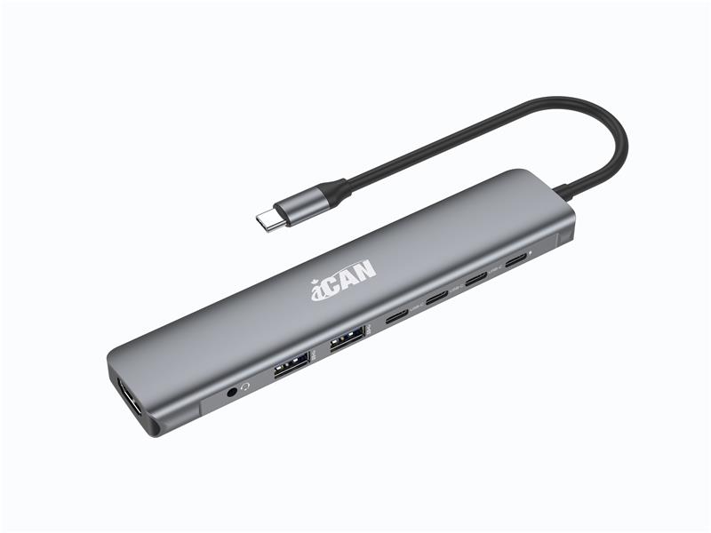 iCAN Hub USB-C 8-en-1 10 Gbit/s 100 W(Open Box)