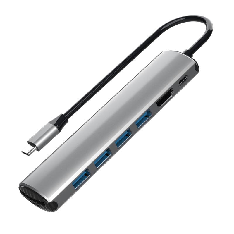 iCAN Hub USB 8 en 1 100 W avec HDMI 4K